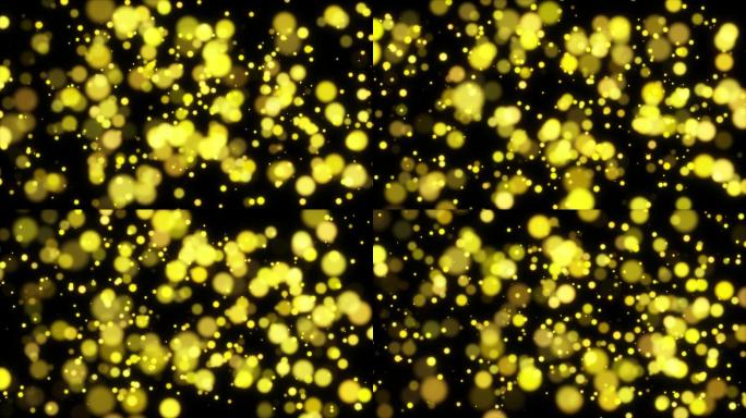 4K金色粒子光斑循环1