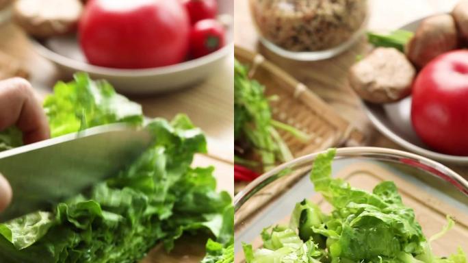 油醋汁蔬菜沙拉健康轻食美食短片