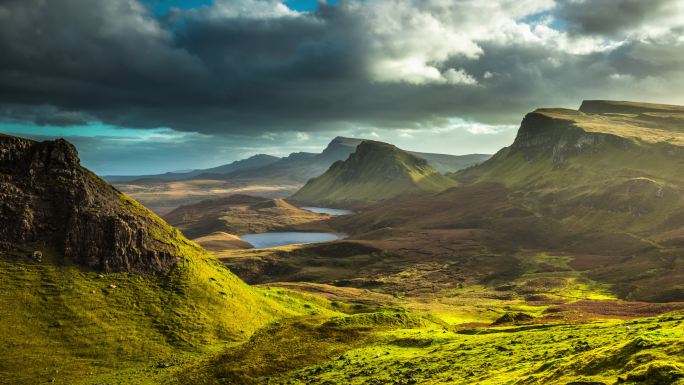 苏格兰的风景时光流逝