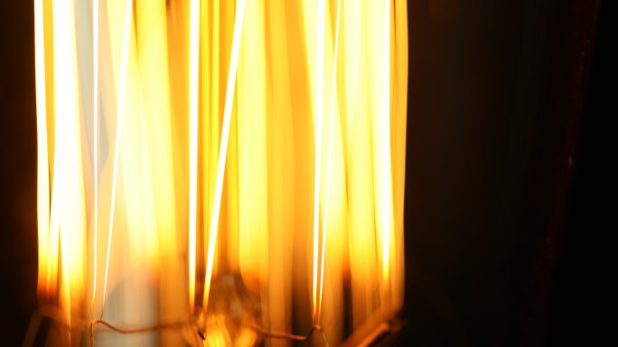 钨丝灯泡局部特写能源电力科技发明温暖灯光