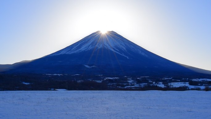 富士山富士山川口湖山脉富士川口