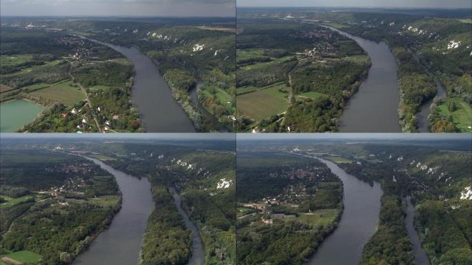 塞纳河附近多瑙河塞纳河畔一河两岸