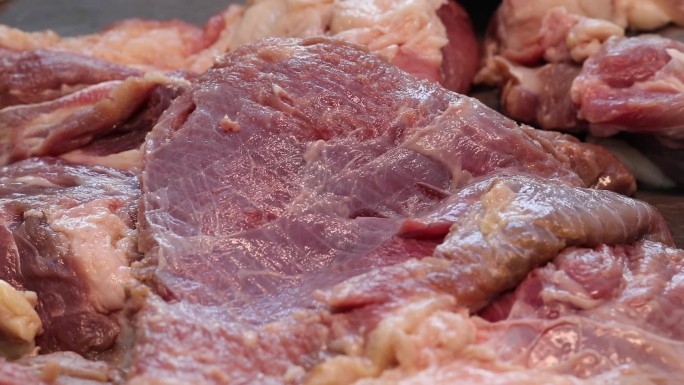 牛肉切肉选肉筋头巴脑生牛肉鲜肉