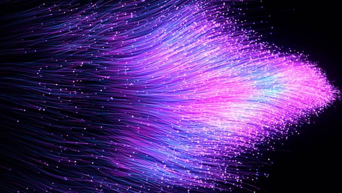 光纤蓝紫色粒子粒子拖尾梦幻粒子