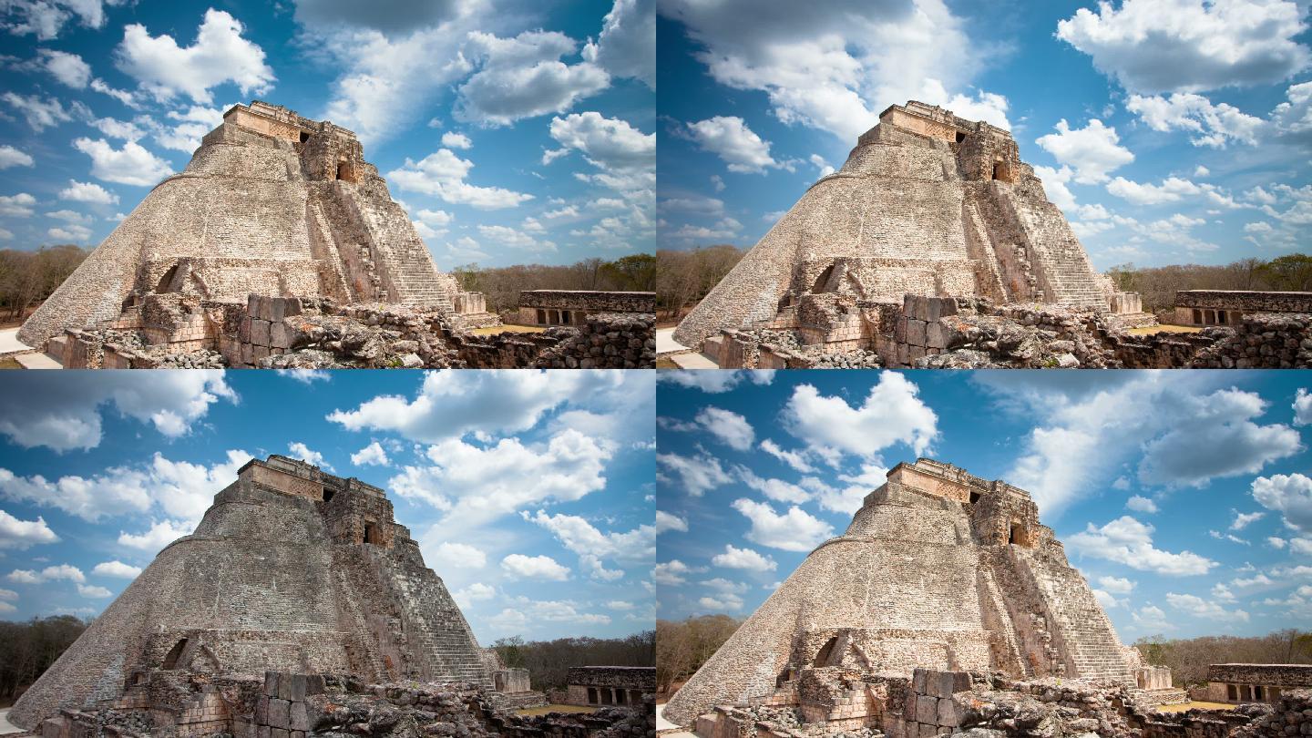 时间流逝：墨西哥乌克斯马尔玛雅废墟