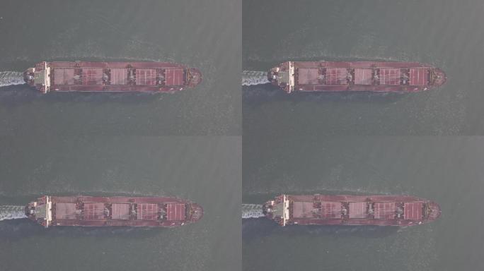航拍港口船舶海洋物流log可调色