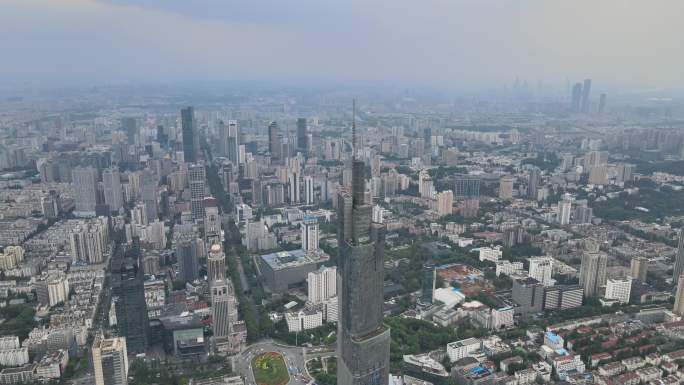 南京鼓楼紫峰大厦城市白天大景