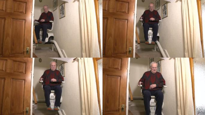 老人在家使用座椅电梯