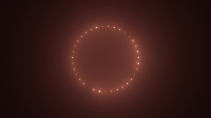 4K闪烁的圆环光点圆圈灯光闪烁无缝循环