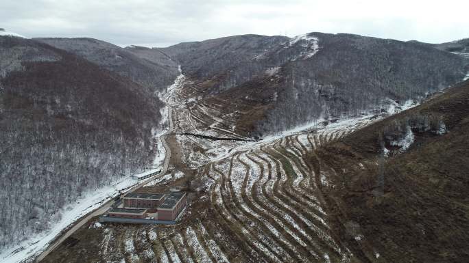 崇礼太子城雪后自然风光