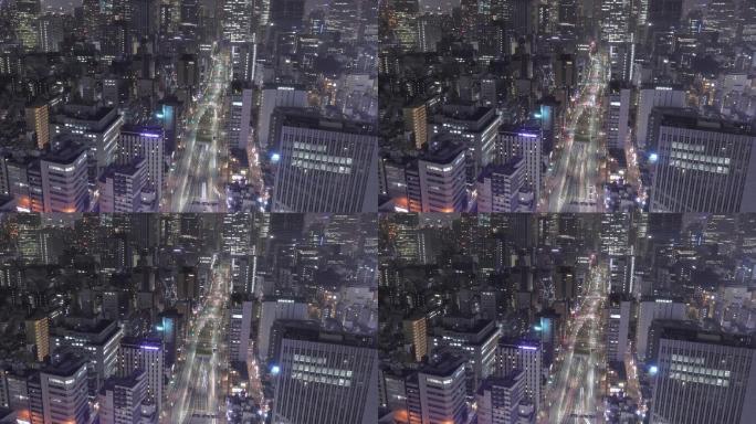 4k城市夜景延时摄影