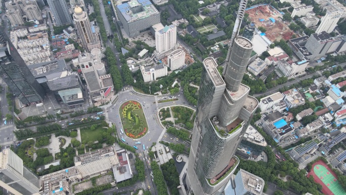 南京鼓楼广场与紫峰大厦城市大景
