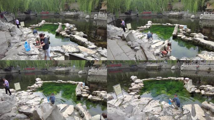 山东济南：护城河白石泉