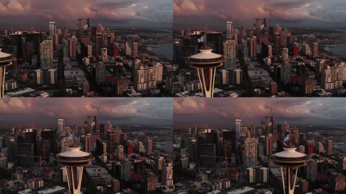 4k城市航拍空镜
