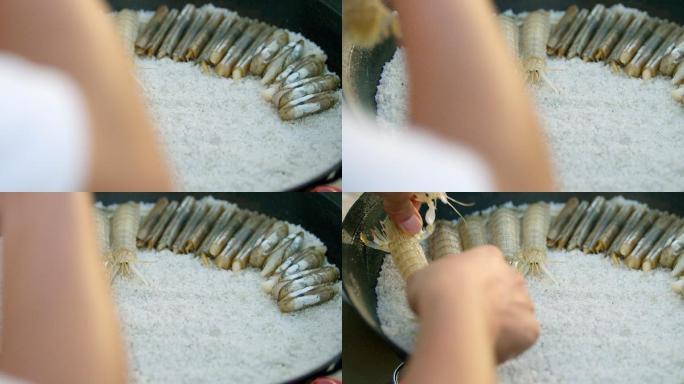 盐焗海鲜皮皮虾