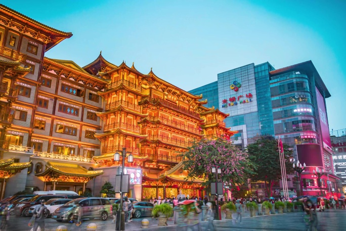 城市建筑延时摄影