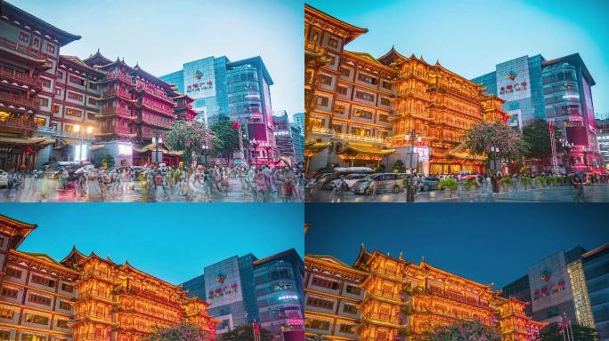城市建筑延时摄影