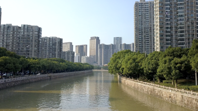 【4K】常州市京杭运河航拍