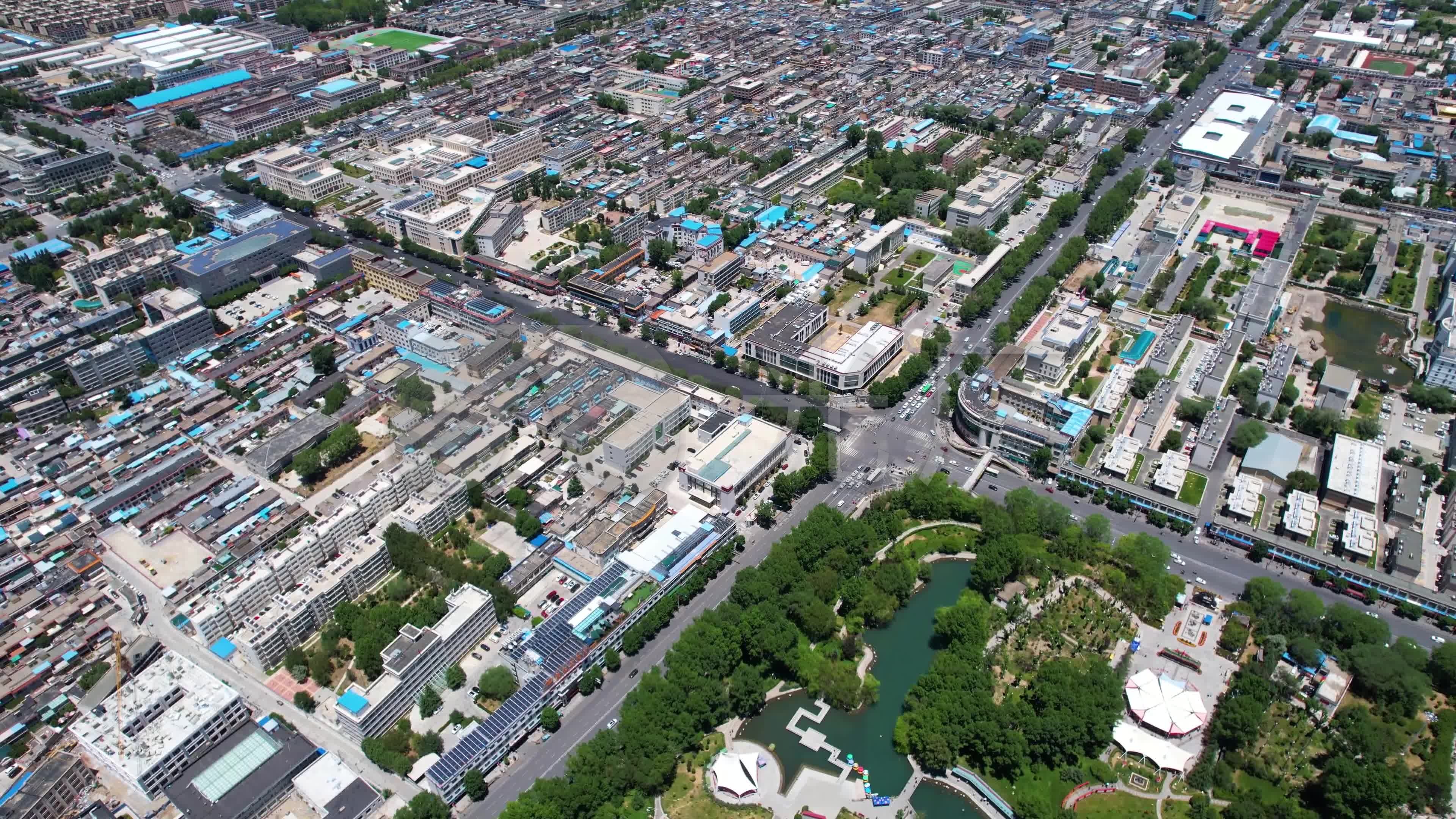 西藏拉萨城市航拍