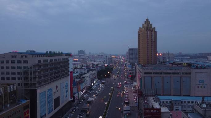 松原地标航拍素材吉林松原市城市