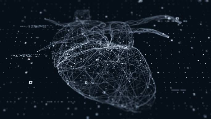 心脏技术扫描粒子科研生物解剖心脑血管