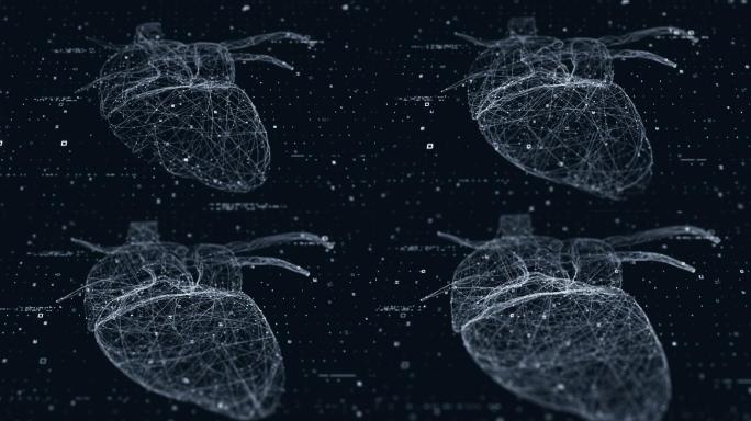 心脏技术扫描粒子科研生物解剖心脑血管