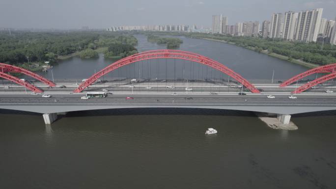 5K-log-航拍沈阳浑河长青大桥