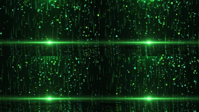 10751绿光流动光效粒子湖