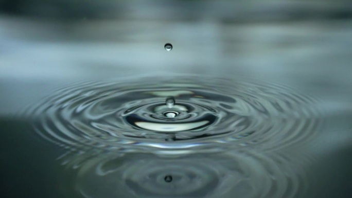 水滴低落水元素保护环境