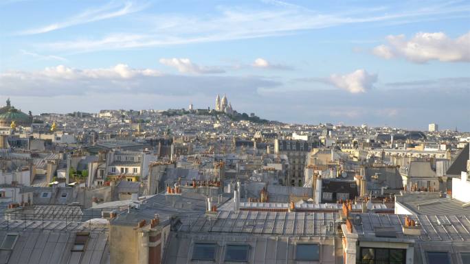 巴黎圣心大教堂鸟瞰图
