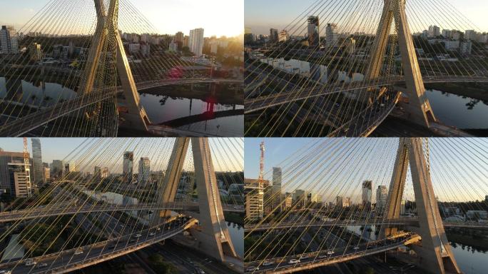 巴西圣保罗大桥鸟瞰图