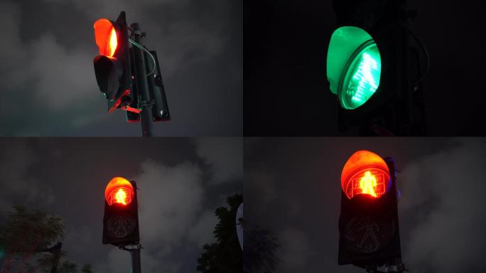 红绿灯闪烁