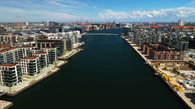 哥本哈根城市景观鸟瞰
