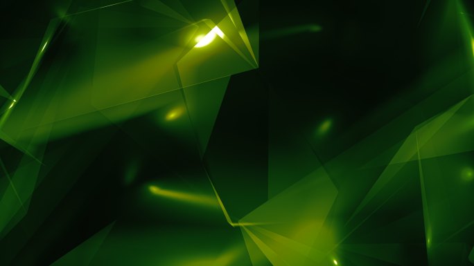 绿色抽象几何玻璃菱形三角形背景