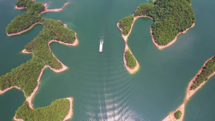 航拍千岛湖群岛