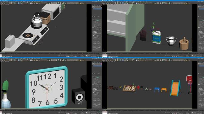日常物品低多边形模型合集