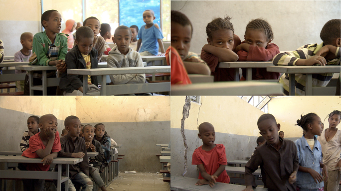 非洲-儿童上学