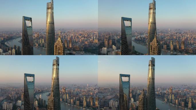 「4K」金茂大厦、上海中心、环球金融中心