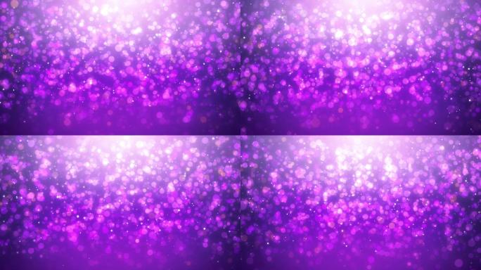 4K紫色粒子雨光斑背景循环