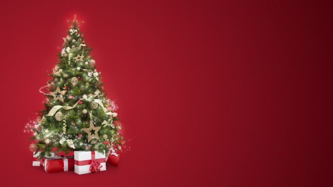 装饰圣诞树4K