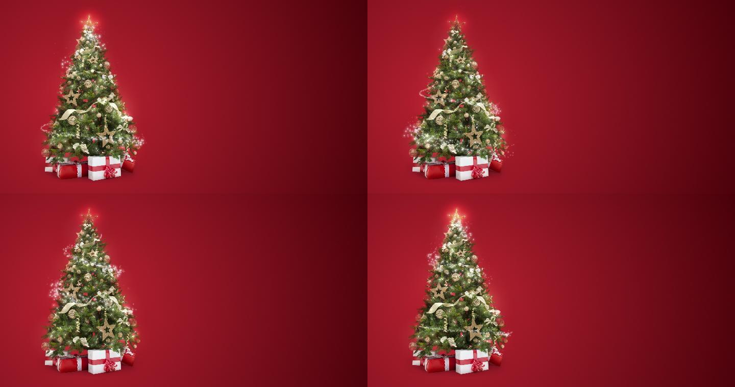 装饰圣诞树4K