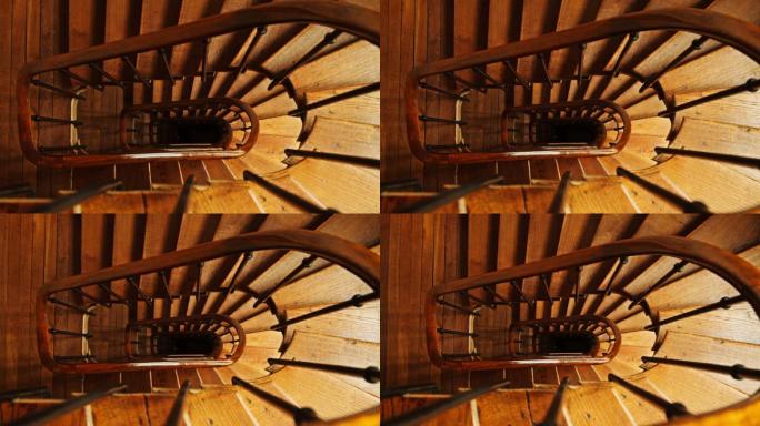 螺旋木楼梯木质教堂