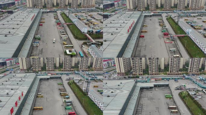 4k航拍贵阳金阳客车站