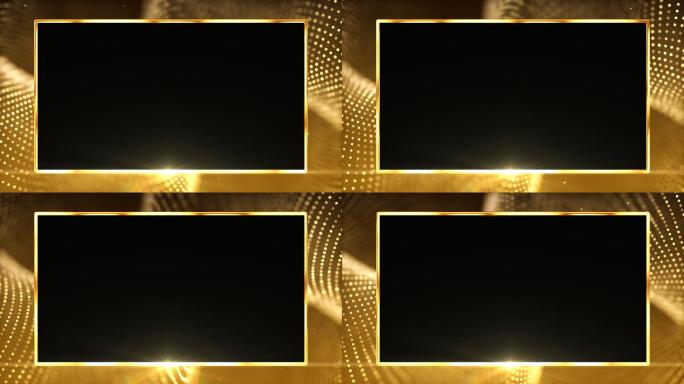 金色流光边框通道循环视频遮罩