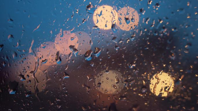 车窗雨滴