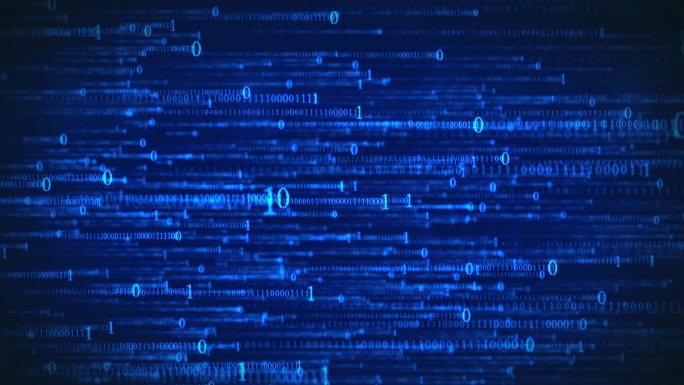 【原创】计算机二进制科技数字串信息流滚动