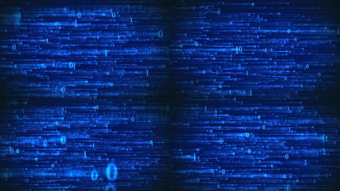 【原创】计算机二进制科技数字串信息流滚动