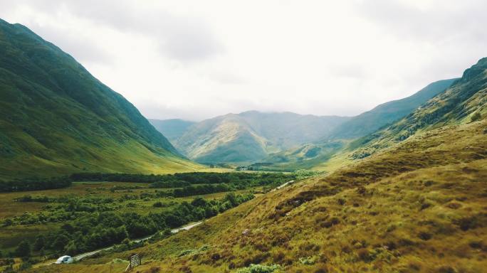 苏格兰高地风景风光群山山脉青山
