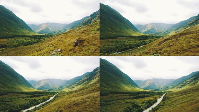 苏格兰高地风景风光群山山脉青山