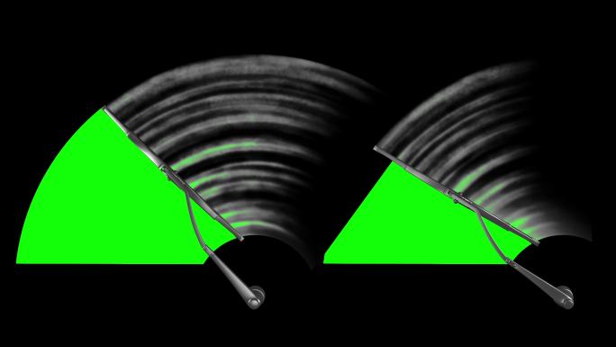 挡风玻璃雨刮器动画